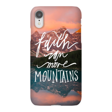Load image into Gallery viewer, Faith Can Move Mountains iPhone Snap-On Case