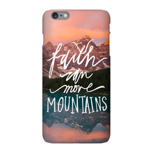 Load image into Gallery viewer, Faith Can Move Mountains iPhone Snap-On Case