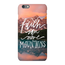 Load image into Gallery viewer, Faith Can Move Mountains iPhone Snap-On Case