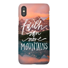 Load image into Gallery viewer, Faith Can Move Mountains iPhone Snap-On Case
