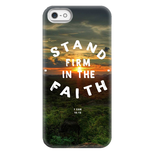 Stand Firm In The Faith iPhone Case