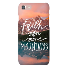 Load image into Gallery viewer, Faith Can Move Mountains iPhone Snap-On Case