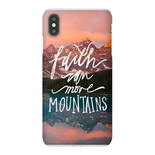 Load image into Gallery viewer, Faith Can Move Mountains iPhone Snap-On Case