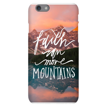 Load image into Gallery viewer, Faith Can Move Mountains iPhone Snap-On Case