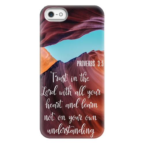 Proverbs 3:5 iPhone Case