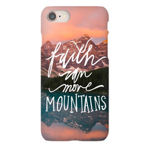 Load image into Gallery viewer, Faith Can Move Mountains iPhone Snap-On Case