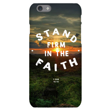 Load image into Gallery viewer, Stand Firm In The Faith iPhone Case