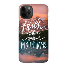 Load image into Gallery viewer, Faith Can Move Mountains iPhone Snap-On Case