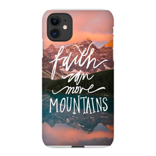 Load image into Gallery viewer, Faith Can Move Mountains iPhone Snap-On Case