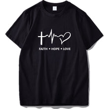 Load image into Gallery viewer, Faith Hope Love Christian T Shirt